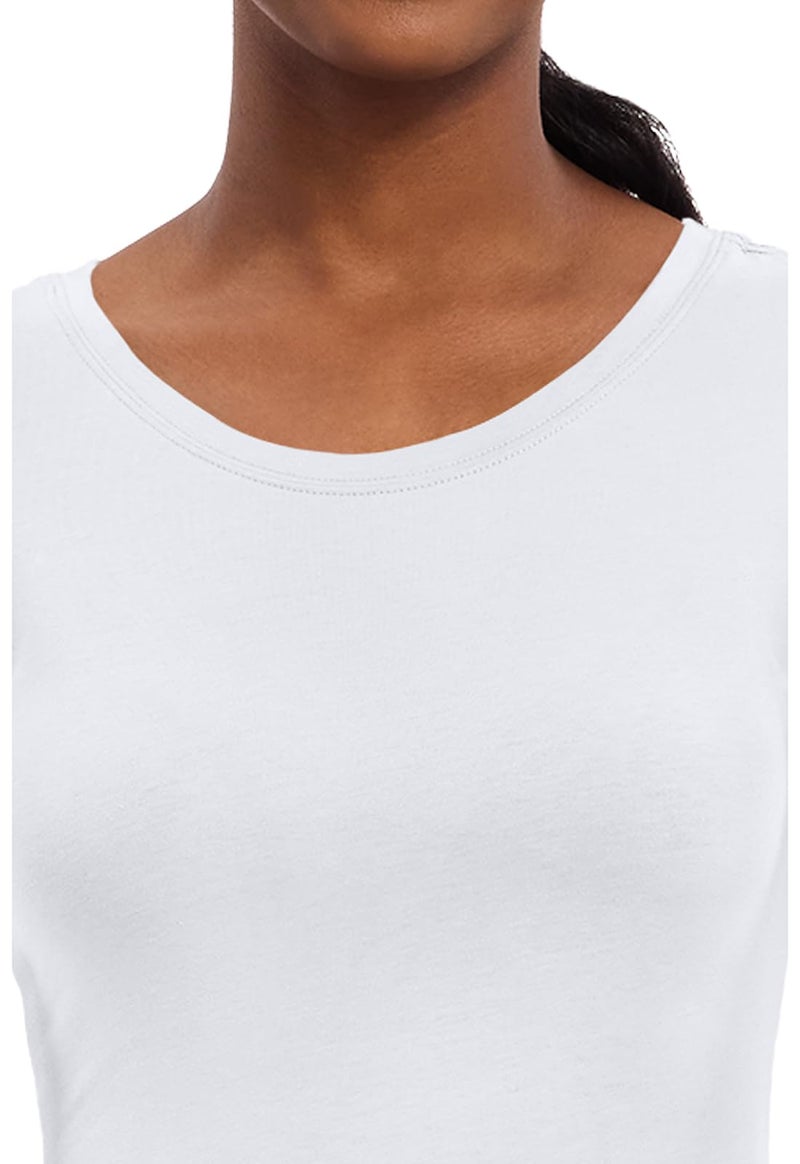 Healing Hands Women's Underscrub Soft Knit Melissa Longsleeve Scrub Tee with Breathable & Easy Care Fabric 5047, M, White - Image 2